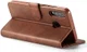 Huawei P30 Lite Portemonnee Bookcase Hoesje Magneet Sluiting Coffee afbeelding 16