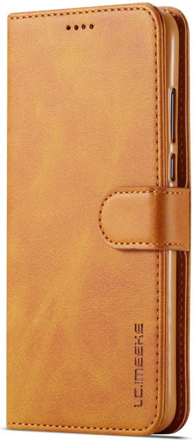 Huawei P30 Lite Portemonnee Bookcase Hoesje Magneet Sluiting Bruin afbeelding 4