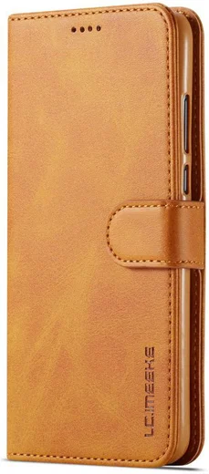 Huawei P30 Lite Portemonnee Bookcase Hoesje Magneet Sluiting Bruin afbeelding 4