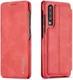 Huawei P30 Retro Style Kaarthouder Bookcase Hoesje Rood afbeelding 2