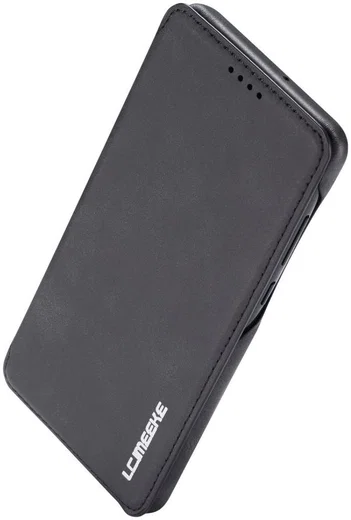 Huawei P30 Retro Style Kaarthouder Bookcase Hoesje Zwart afbeelding 6