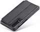 Huawei P30 Retro Style Kaarthouder Bookcase Hoesje Zwart afbeelding 4