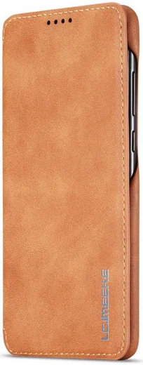 Huawei P30 Retro Style Kaarthouder Bookcase Hoesje Bruin afbeelding 7