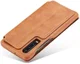 Huawei P30 Retro Style Kaarthouder Bookcase Hoesje Bruin afbeelding 5