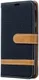 Samsung Galaxy A40 Jeans Portemonnee Hoesje Zwart afbeelding 1