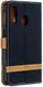 Samsung Galaxy A40 Jeans Portemonnee Hoesje Zwart afbeelding 2