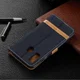 Samsung Galaxy A40 Jeans Portemonnee Hoesje Zwart afbeelding 4