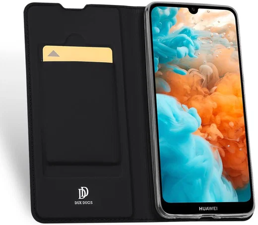 Dux Ducis Skin Pro Series Huawei Y6s / Y6 (2019) Hoesje Wallet Zwart afbeelding 2