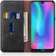 Huawei Y6s / Y6 (2019) Hoesje Vintage Portemonnee Zwart afbeelding 1