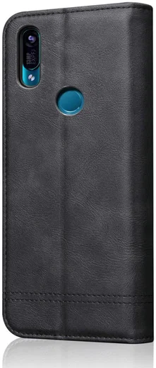 Huawei Y6s / Y6 (2019) Hoesje Vintage Portemonnee Zwart afbeelding 3