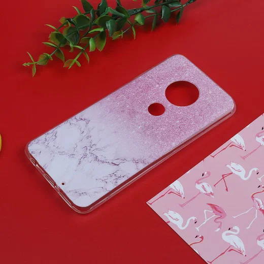 Motorola Moto G7 / G7 Plus TPU Hoesje met Print Marmer afbeelding 4