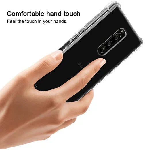 IMAK Sony Xperia 1 Hoesje TPU met Screenprotector Transparant afbeelding 10