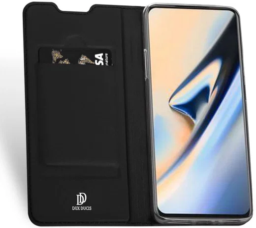Dux Ducis OnePlus 7 Pro Bookcase Hoesje Zwart afbeelding 2