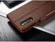 Huawei P30 Stand Portemonnee Bookcase Hoesje Coffee afbeelding 15