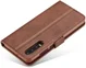 Huawei P30 Stand Portemonnee Bookcase Hoesje Coffee afbeelding 18