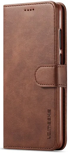 Huawei P30 Stand Portemonnee Bookcase Hoesje Coffee afbeelding 7