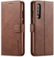 Huawei P30 Stand Portemonnee Bookcase Hoesje Coffee afbeelding 4