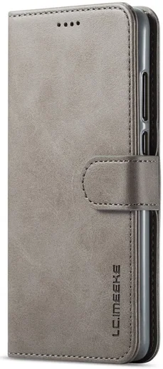 Huawei P30 Stand Portemonnee Bookcase Hoesje Grijs afbeelding 4