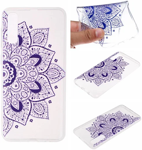 Samsung Galaxy A50 Hoesje Print TPU Bloem afbeelding 5