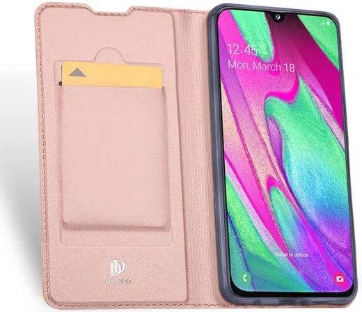 Dux Ducis Samsung Galaxy A40 Bookcase Hoesje Rose Gold afbeelding 2