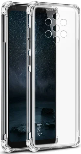 IMAK Nokia 9 PureView Hoesje TPU met Screenprotector Transparant afbeelding 2