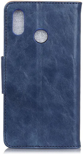 Xiaomi Redmi 7 Portemonnee Hoesje Splitleer Blauw afbeelding 3