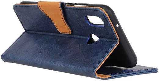 Xiaomi Redmi 7 Portemonnee Hoesje Splitleer Blauw afbeelding 5