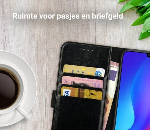 Rosso Element Huawei P Smart Plus (2019) Hoesje Book Cover Zwart afbeelding 9