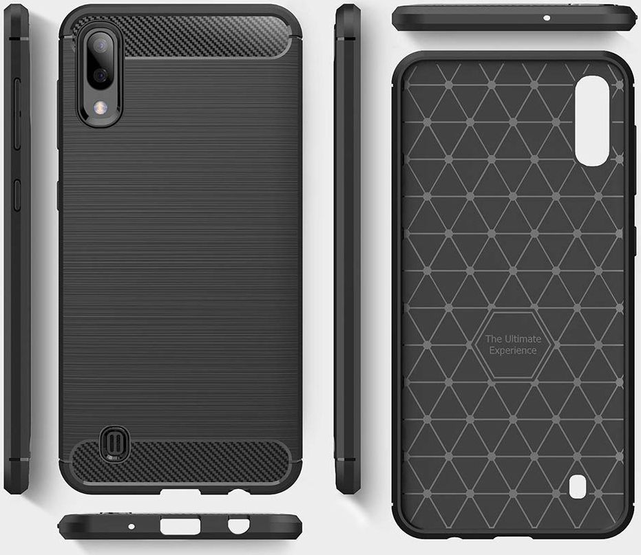 Samsung Galaxy A10 Geborsteld TPU Hoesje Blauw afbeelding 5