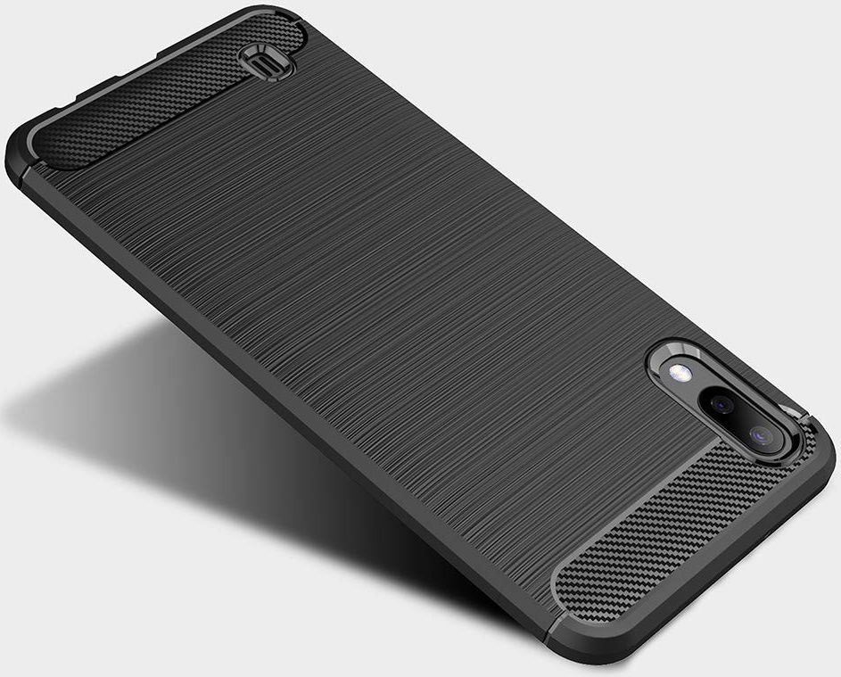 Samsung Galaxy A10 Geborsteld TPU Hoesje Blauw afbeelding 8