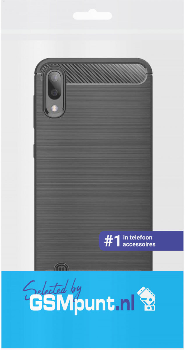Samsung Galaxy A10 Geborsteld TPU Hoesje Blauw afbeelding 4