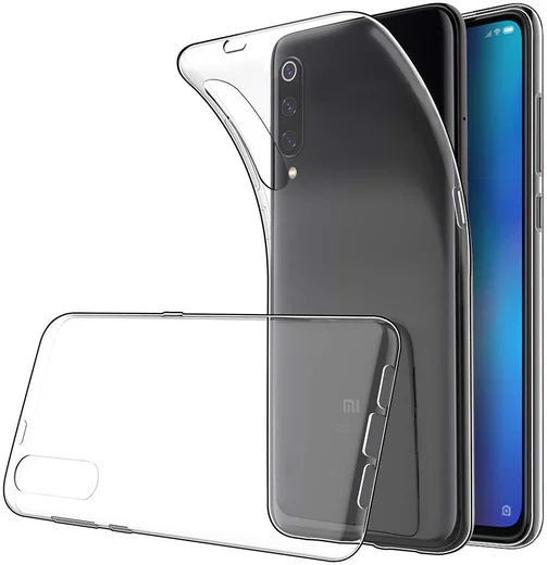 Xiaomi Mi 9 Hoesje Dun TPU Transparant afbeelding 1