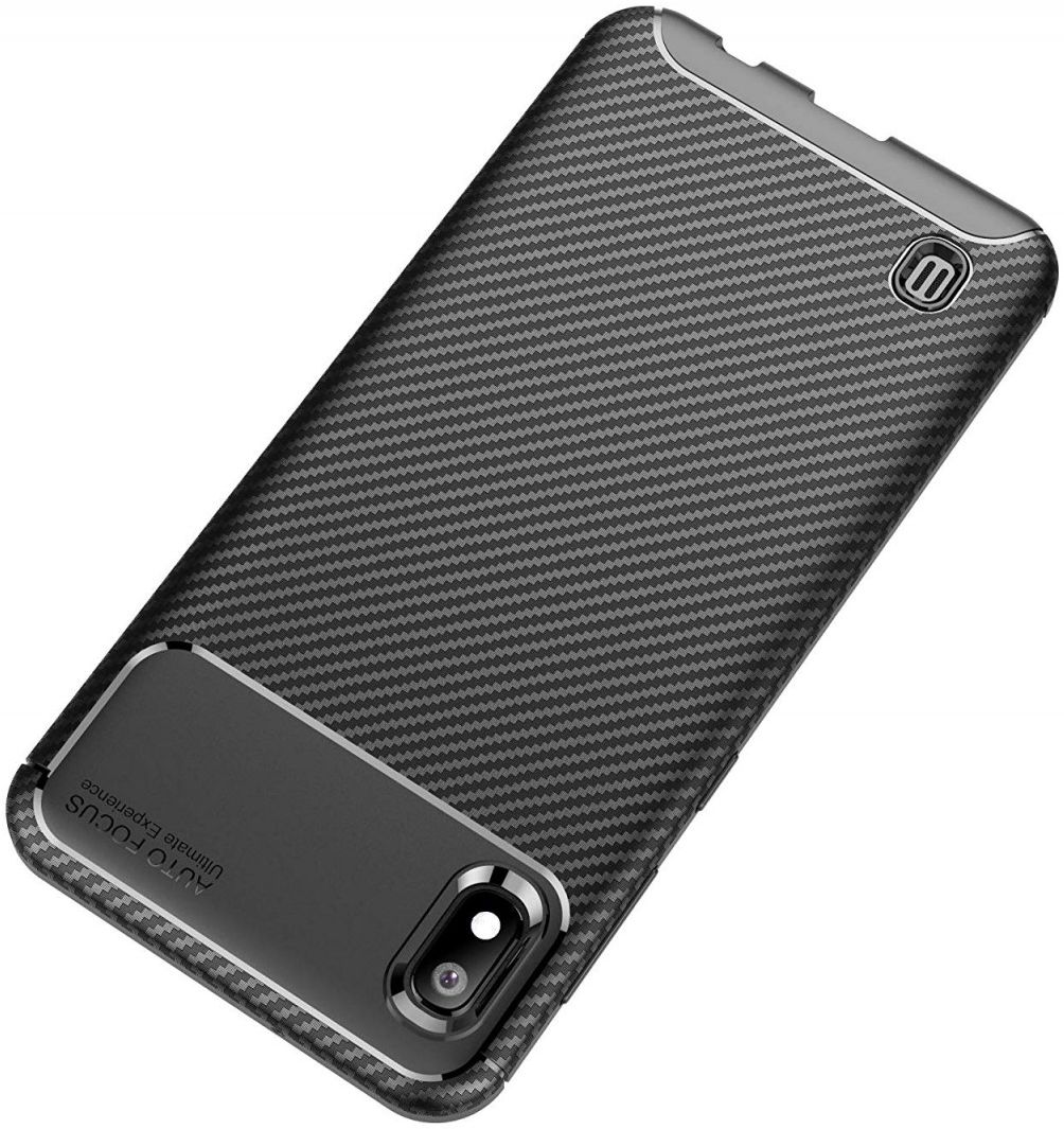 Samsung Galaxy A10 Siliconen Carbon Hoesje Zwart afbeelding 10