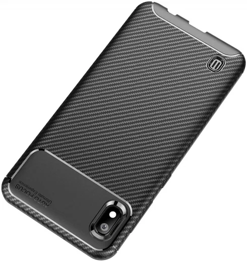 Samsung Galaxy A10 Siliconen Carbon Hoesje Zwart afbeelding 10