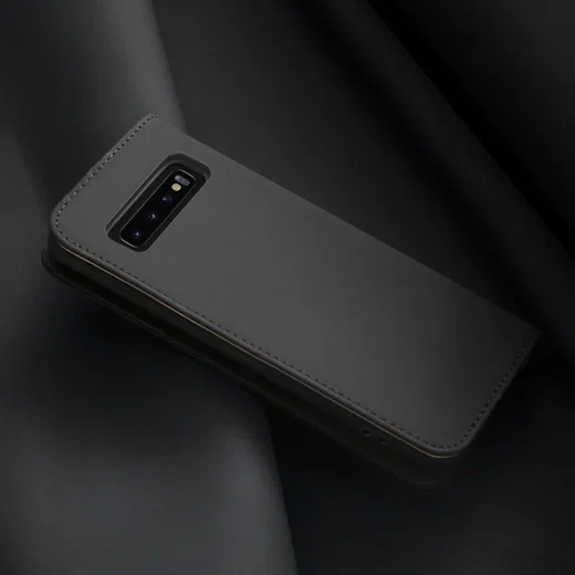 Dux Ducis Luxe Book Case Samsung Galaxy S10 Hoesje Echt Leer Zwart afbeelding 12