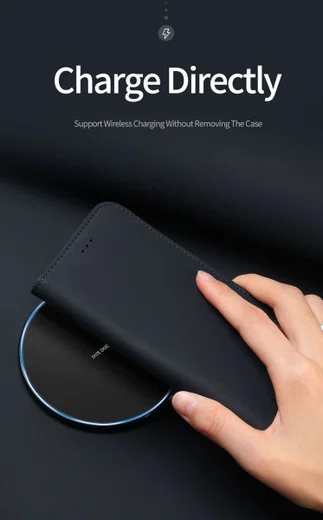 Dux Ducis Luxe Book Case Samsung Galaxy S10 Hoesje Echt Leer Zwart afbeelding 9