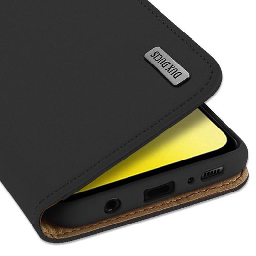 Dux Ducis Luxe Book Case Samsung Galaxy S10E Hoesje Echt Leer Zwart afbeelding 5