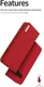 Dux Ducis Luxe Book Case Samsung Galaxy S10E Hoesje Echt Leer Rood afbeelding 6