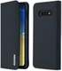 Dux Ducis Luxe Book Case Samsung Galaxy S10E Hoesje Echt Leer Blauw afbeelding 1