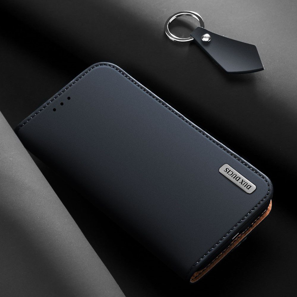 Dux Ducis Luxe Book Case Samsung Galaxy S10E Hoesje Echt Leer Blauw afbeelding 13