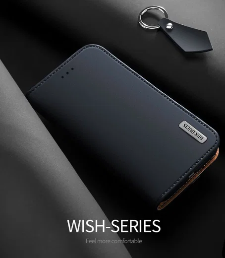 Dux Ducis Luxe Book Case Samsung Galaxy S10E Hoesje Echt Leer Blauw afbeelding 4