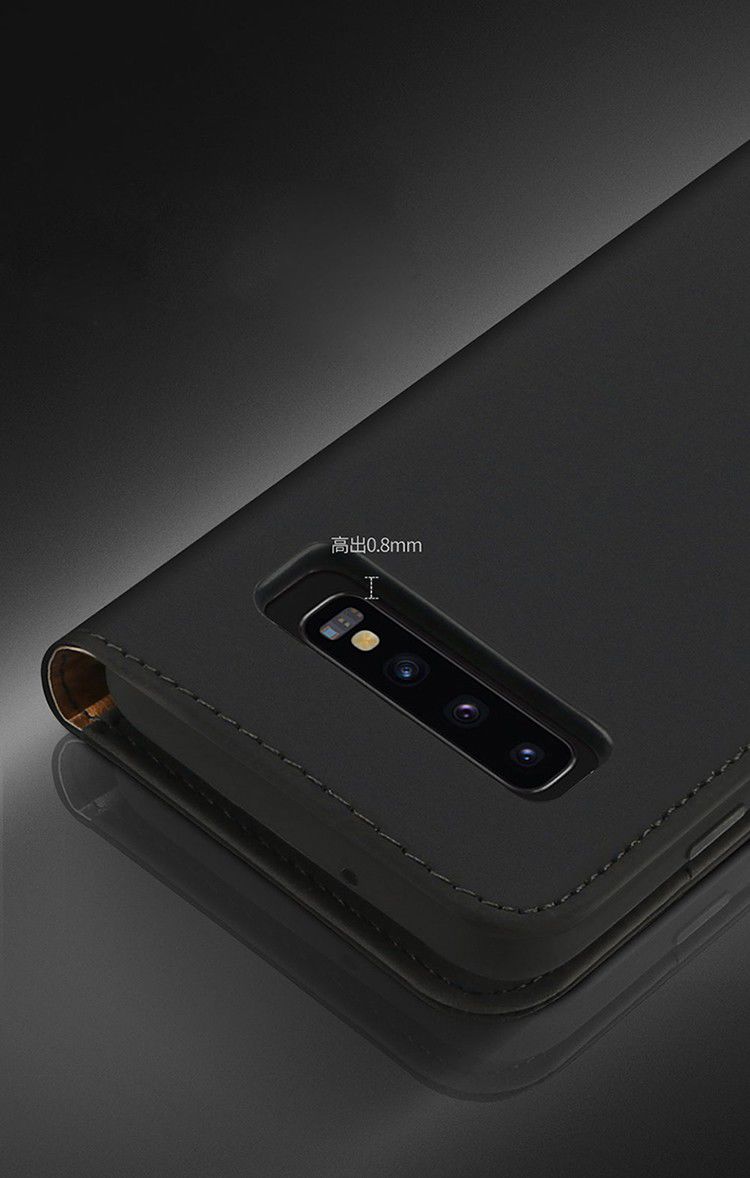 Dux Ducis Luxe Bookcase Samsung Galaxy S10 Plus Hoesje Echt Leer Zwart afbeelding 15