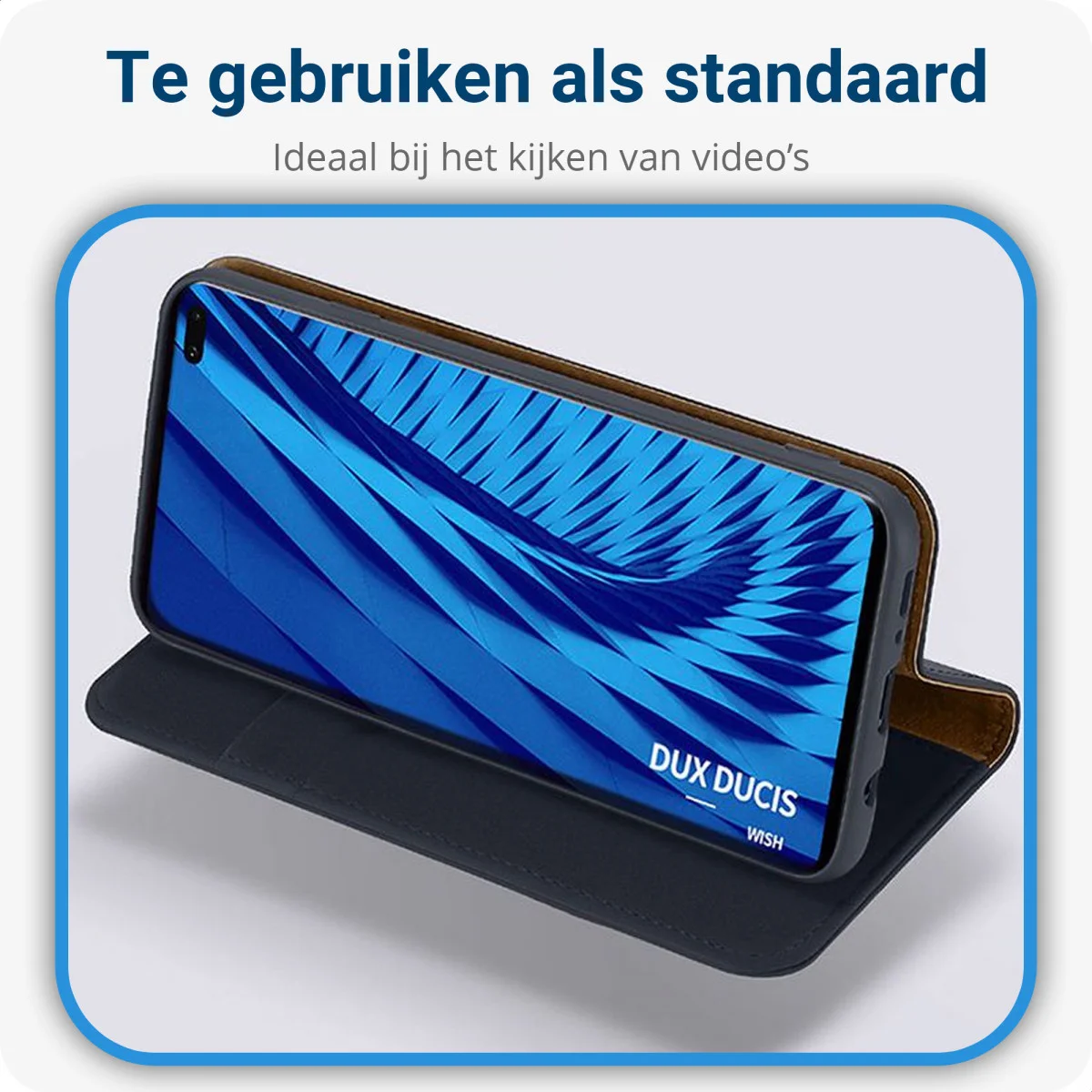 Dux Ducis Luxe Bookcase Samsung Galaxy S10 Plus Hoesje Echt Leer Zwart afbeelding 4