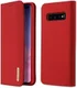 Dux Ducis Luxe Bookcase Samsung Galaxy S10 Plus Hoesje Echt Leer Rood afbeelding 1