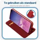 Dux Ducis Luxe Bookcase Samsung Galaxy S10 Plus Hoesje Echt Leer Rood afbeelding 4