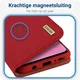Dux Ducis Luxe Bookcase Samsung Galaxy S10 Plus Hoesje Echt Leer Rood afbeelding 6