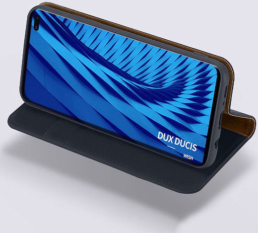 Dux Ducis Luxe Bookcase Samsung Galaxy S10 Plus Hoesje Echt Leer Blauw afbeelding 9