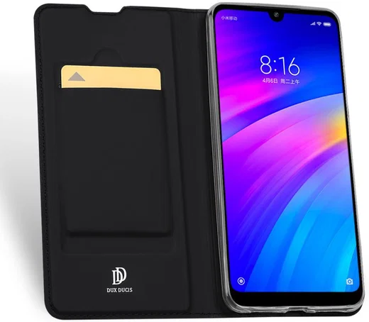 Dux Ducis Skin Pro Series Flip Hoesje Xiaomi Redmi 7 Zwart afbeelding 1