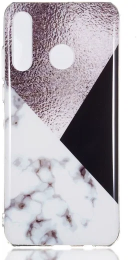 Huawei P30 Lite TPU Hoesje met Marmer Opdruk Bruin afbeelding 1