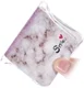Huawei P30 Lite TPU Hoesje met Marmer Opdruk Roze Glitter afbeelding 2